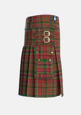 Utility_Ogilvie_1831_Tartan_2132_kilt_right_image_with_pleated_design_and_adjustable_buckles_for_men
