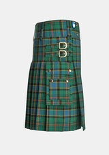 Utility_Ogilvie_Hunting_Ancient_Tartan_kilt_right_image_with_pleated_design_and_adjustable_buckles_for_men