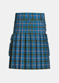 Utility_Oklahoma_Tartan_kilt_back_image_with_pleated_design_and_adjustable_buckles_for_men