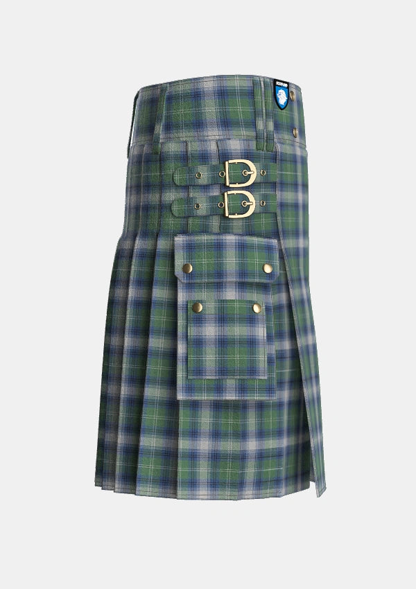Utility_Oliphant_Dress_Tartan_10227_kilt_right_image_with_pleated_design_and_adjustable_buckles_for_men