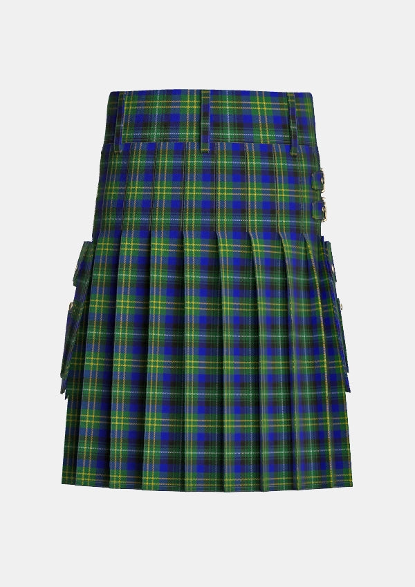 Utility_Orr_Sharp_Tartan_14640_kilt_back_image_with_pleated_design_and_adjustable_buckles_for_men