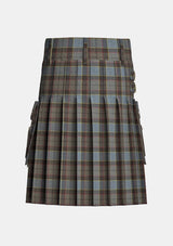 Utility_Outlander_tartan_11113_kilt_back_image_with_pleated_design_and_adjustable_buckles_for_men