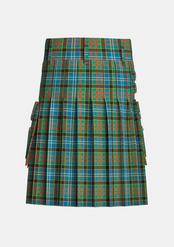 Utility_Paisley_tartan_640_kilt_back_image_with_pleated_design_and_adjustable_buckles_for_men