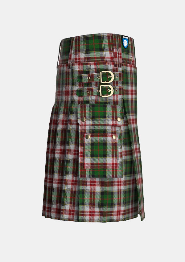 Utility_Palmer_Edward_Tartan_4796_kilt_right_image_with_pleated_design_and_adjustable_buckles_for_men