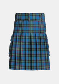 Utility_Parr_Tartan_439_kilt_back_image_with_pleated_design_and_adjustable_buckles_for_men