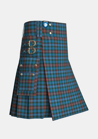 Utility_Patel_Tartan_10924_kilt_side_image_with_pleated_design_and_adjustable_buckles_for_men