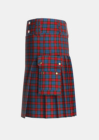 Utility_Patterson_John_Personal_Tartan_2191_kilt_left_image_with_pleated_design_and_adjustable_buckles_for_men
