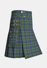 Utility_Patterson_William_John_Magee_Tartan_10129_kilt_side_image_with_pleated_design_and_adjustable_buckles_for_men