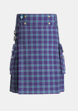 Utility_Peacock_Samantha_Tartan_2655_kilt_front_image_with_pleated_design_and_adjustable_buckles_for_men