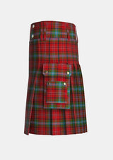 Utility_Peacock_Tartan_5793_kilt_left_image_with_pleated_design_and_adjustable_buckles_for_men