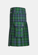 Utility_Peebles_Beltane_Centenary_Tartan_5403_kilt_left_image_with_pleated_design_and_adjustable_buckles_for_men