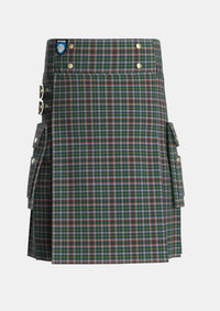 Utility_Penman_2_Tartan_167_kilt_front_image_with_pleated_design_and_adjustable_buckles_for_men
