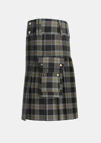 Utility_Perry_Ancient_Personal_Tartan_1213_kilt_left_image_with_pleated_design_and_adjustable_buckles_for_men