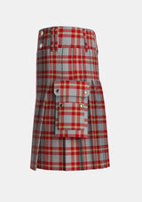 Utility_Perry_Arisaid_Personal_Tartan_1304_kilt_left_image_with_pleated_design_and_adjustable_buckles_for_men