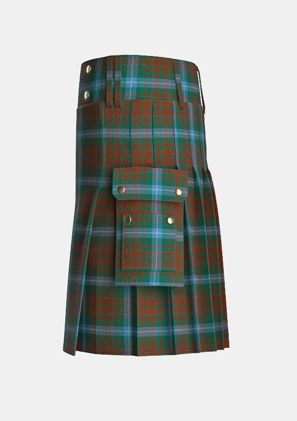 Utility_Phelan_T_Tartan_14835_kilt_left_image_with_pleated_design_and_adjustable_buckles_for_men