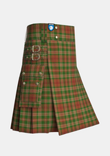 Utility_Pierce_Tartan_4150_kilt_side_image_with_pleated_design_and_adjustable_buckles_for_men
