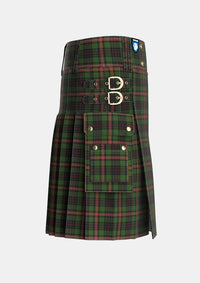 Utility_Pilette_of_Kinnear_Personal_Tartan_5504_kilt_right_image_with_pleated_design_and_adjustable_buckles_for_men