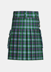 Utility_Porteous_Tartan_1264_kilt_back_image_with_pleated_design_and_adjustable_buckles_for_men