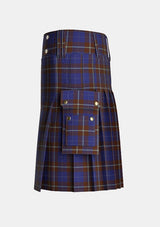 Utility_Potts_Tartan_4538_kilt_left_image_with_pleated_design_and_adjustable_buckles_for_men