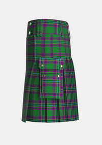 Utility_Powell_Tartan_11787_kilt_left_image_with_pleated_design_and_adjustable_buckles_for_men