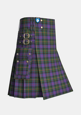 Utility_Price_Powell_Tartan_10295_kilt_side_image_with_pleated_design_and_adjustable_buckles_for_men