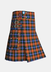 Utility_Pride_of_LGBT_Tartan_11871_kilt_side_image_with_pleated_design_and_adjustable_buckles_for_men