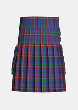 Utility_Rabbie_Burns_Tartan_6318_kilt_back_image_with_pleated_design_and_adjustable_buckles_for_men