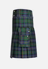 Utility_Ralph_Lauren_tartan_12999_kilt_left_image_with_pleated_design_and_adjustable_buckles_for_men