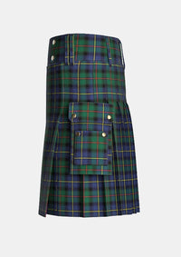 Utility_Ralph_Lauren_tartan_12999_kilt_left_image_with_pleated_design_and_adjustable_buckles_for_men