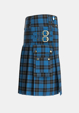 Utility_Ramsay_Blue_Hunting_Tartan_259_kilt_right_image_with_pleated_design_and_adjustable_buckles_for_men