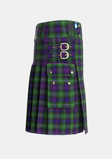 Utility_Rankin_Dalgleish_Tartan_5440_kilt_right_image_with_pleated_design_and_adjustable_buckles_for_men