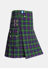 Utility_Rankin_Dalgleish_Tartan_5440_kilt_side_image_with_pleated_design_and_adjustable_buckles_for_men