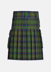 Utility_Reid_tartan_2066_kilt_back_image_with_pleated_design_and_adjustable_buckles_for_men