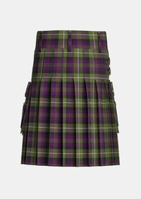 Utility_Rennie_Tartan_716_kilt_back_image_with_pleated_design_and_adjustable_buckles_for_men