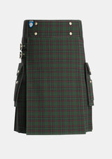 Utility_Renwick_2_Tartan_787_kilt_front_image_with_pleated_design_and_adjustable_buckles_for_men