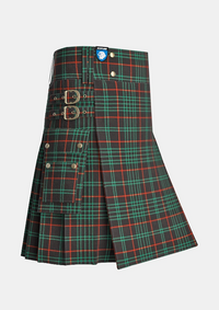 Utility_Renwick_Tartan_787_kilt_side_image_with_pleated_design_and_adjustable_buckles_for_men