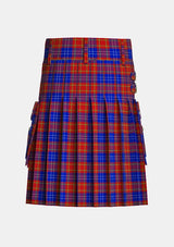 Utility_Richardson_Tartan_5948_kilt_back_image_with_pleated_design_and_adjustable_buckles_for_men