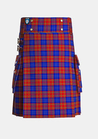 Utility_Richardson_Tartan_5948_kilt_front_image_with_pleated_design_and_adjustable_buckles_for_men