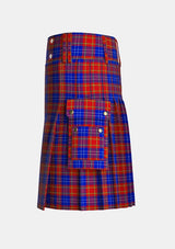 Utility_Richardson_Tartan_5948_kilt_left_image_with_pleated_design_and_adjustable_buckles_for_men