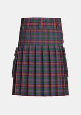 Utility_Ritchie_Tartan_5412_kilt_back_image_with_pleated_design_and_adjustable_buckles_for_men