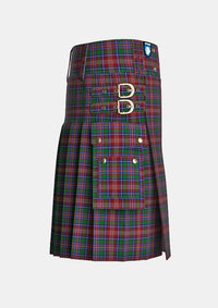 Utility_Ritchie_Tartan_5412_kilt_right_image_with_pleated_design_and_adjustable_buckles_for_men