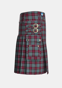 Utility_Rob_Roy_Tartan_7026_kilt_right_image_with_pleated_design_and_adjustable_buckles_for_men
