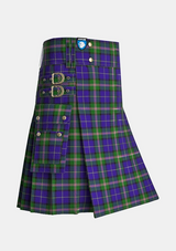 Utility_Robson,_Steve_Tartan_13975_kilt_side_image_with_pleated_design_and_adjustable_buckles_for_men