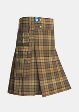 Utility_Rogers_C_Tartan_12372_kilt_side_image_with_pleated_design_and_adjustable_buckles_for_men