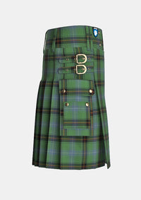 Utility_Rooney_Tartan_7517_kilt_right_image_with_pleated_design_and_adjustable_buckles_for_men