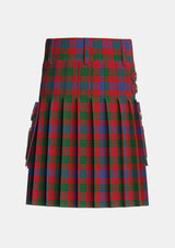 Utility_Ross_2_Tartan_449_kilt_back_image_with_pleated_design_and_adjustable_buckles_for_men