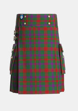 Utility_Ross_Wilsons_Tartan_3560_kilt_front_image_with_pleated_design_and_adjustable_buckles_for_men