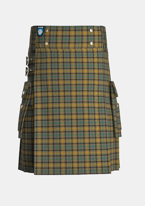 Utility_Rothesay_Tartan_834_kilt_front_image_with_pleated_design_and_adjustable_buckles_for_men