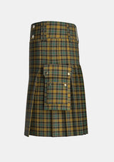 Utility_Rothesay_Tartan_834_kilt_left_image_with_pleated_design_and_adjustable_buckles_for_men