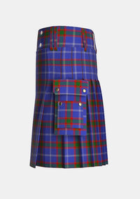 Utility_Russian_Scottish_Tartan_7254_kilt_left_image_with_pleated_design_and_adjustable_buckles_for_men
